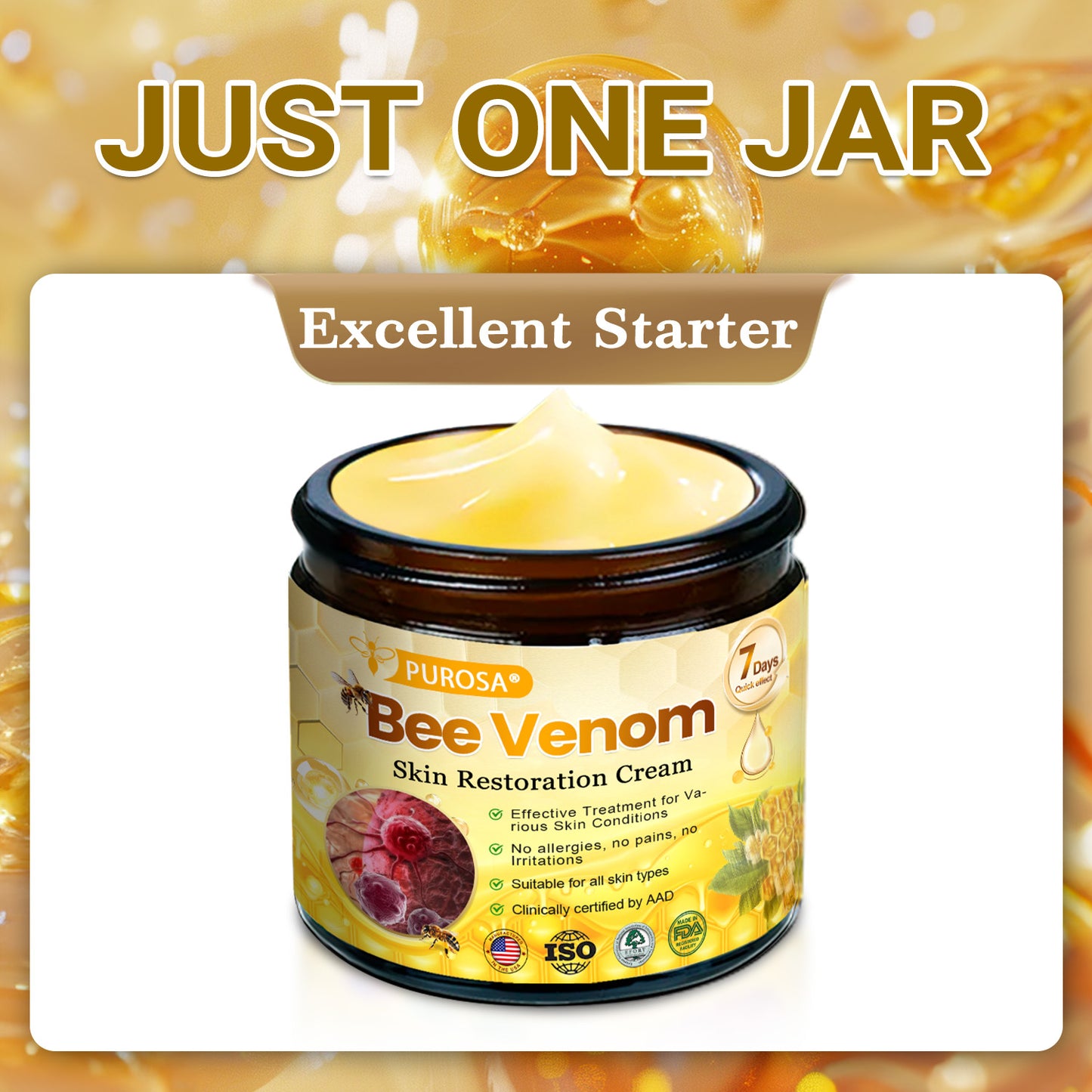 PUROSA® Bee Venom Wrinkle-Firming Multi-purpose Cream 🔥 LAST DAY 80% OFF